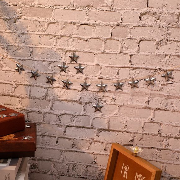 Mini Metal Stars For Crafts With Holes 1.18 Inch Metal Rusty Barn Star Craft😺 - Picture 5 of 6